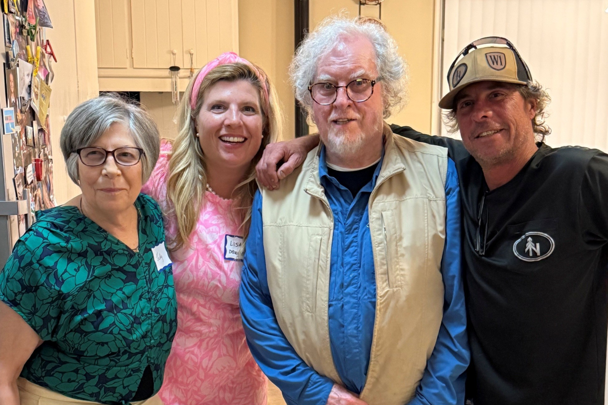 Jack Keene and family in the kitchen