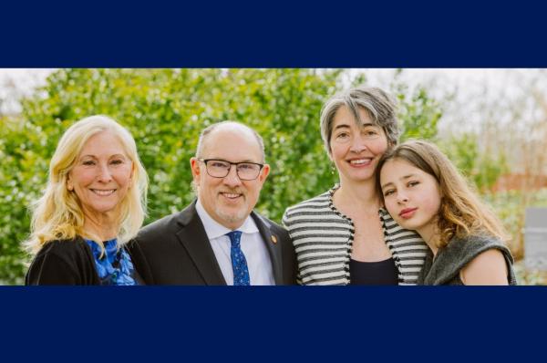 Alexandra Worden (center right) and Joseph Heitman with Worden's daughter and Heitman's wife, Mary Tayal