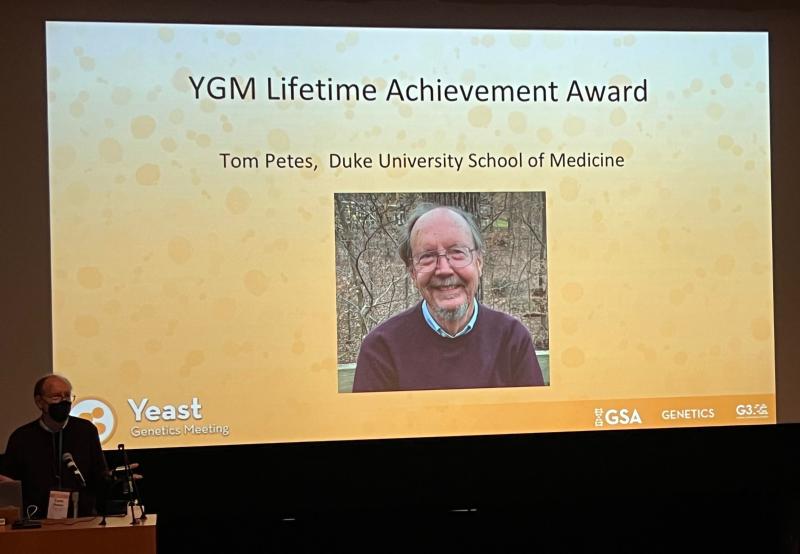 Dr Tom Petes receives YGM Lifetime Achievement Award