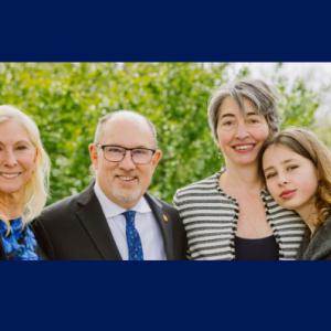 Alexandra Worden (center right) and Joseph Heitman with Worden's daughter and Heitman's wife, Mary Tayal